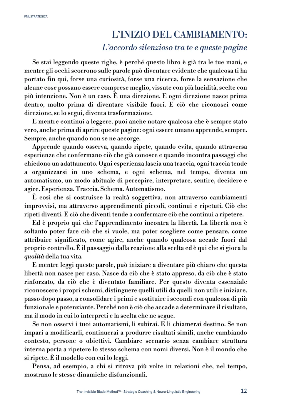 Anteprima, pagina 2 di 14: L'inizio del cambiamento: l'accordo silenzioso tra te e queste pagine