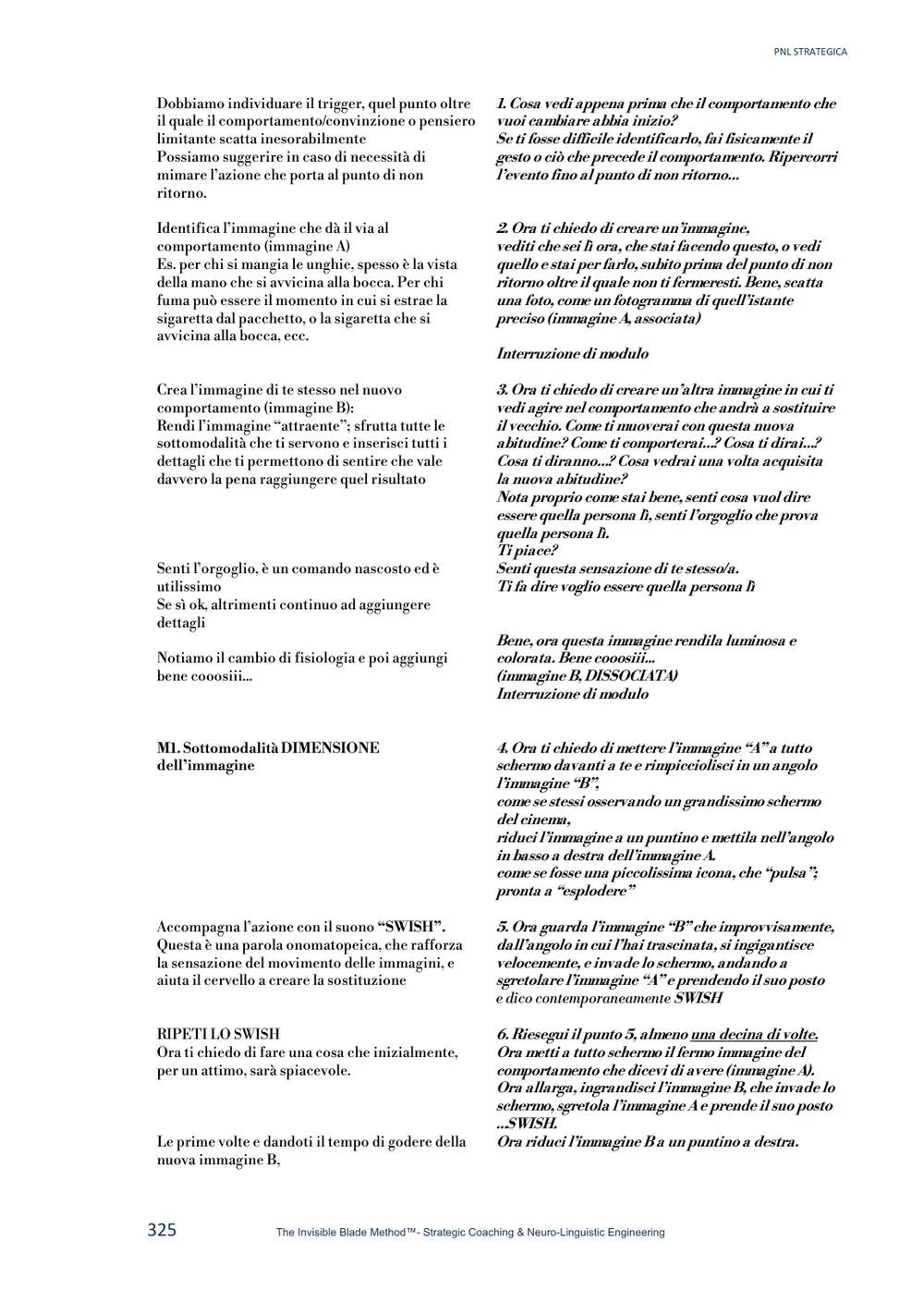 Anteprima, pagina 11 di 14: Volume II: la tecnica dello Swish, seconda pagina